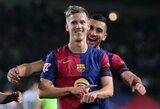 Dani Olmo tik antruoju bandymu realizavo 11 m baudinį, o „Barcelona“ sutriuškino „Osasuna“