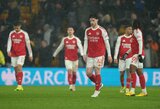 „Premier“ lygos autsaiderių nugalėti nesugebėjęs „Arsenal“ vėl išbarstė taškus 