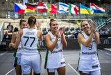 Po košmariškų rungtynių atsitiesusios lietuvės pirmą kartą istorijoje laimėjo Europos 3x3 čempionato medalius