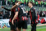 „Milan“ po lengvos pergalės išlaikė pirmąją poziciją Italijoje