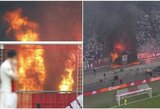 Prieš „Ajax“ ir „Feyenoord“ mačą – gaisras Amsterdamo stadione