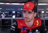 Ch.Leclercas „Ferrari“ klaidos nesureikšmino: „Tai buvo tik nesusikalbėjimas“
