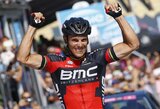 P.Gilbertas laimėjo aštuonioliktą prestižinių lenktynių „Giro d&#039;Italia“ etapą