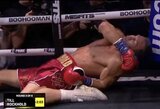 Bokso kovoje Darrenas Tillas brutaliai nokautavo buvusį UFC čempioną Luke'ą Rockholdą