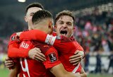 Neįtikėtina: italų lygiosiomis pasinaudojusi Šveicarijos rinktinė iškovojo tiesioginį kelialapį į pasaulio futbolo čempionatą