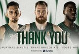 „Žalgiris“ atsisveikino su trimis krepšininkais