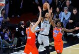 Sugrįžęs Wembanyama su „Spurs“ sustabdė „Thunder“ ekipą NBA taurės pusfinalyje