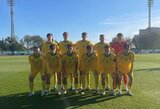 Lietuvos U-19 futbolo rinktinė pralaimėjo atrankos turnyro šeimininkams