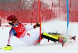 Trečią kartą kritusi M.Shiffrin: „Ar dar kas nors olimpiados istorijoje buvo taip susimovęs?“