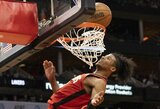 Sezono rungtynes sužaidęs „Rockets“ naujokas: „Mūsų žaidimo planas buvo atakuoti Carmelo“