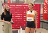 Galvydytė su nauju Lietuvos rekordu pateko į pasaulio čempionatą: „Kai laikas buvo patikslintas, labai apsidžiaugiau“