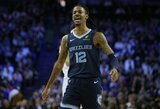 Londone – Ja Moranto sugrįžimas ir „Grizzlies“ pergalė