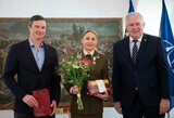 Olimpinė vicečempionė eil. L.Asadauskaitė-Zadneprovskienė apdovanota Krašto apsaugos sistemos medaliu