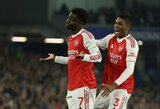 7 smūgius atlikęs „Arsenal“ iškovojo pergalę, „Man City“ prarado taškus, „Chelsea“ sutriuškino „Aston Villa“
