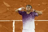 „Roland Garros“ ketvirtfinalyje Cobolli eliminavo 6-ąją pasaulio raketę