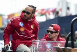 Mechanikus ir inžinierius gyręs „Ferrari“ prezidentas įgėlė Hamiltonui su Leclercu: „Mažiau kalbėkite, daugiau dirbkite“