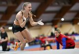 Šuolininkė su kartimi Miklyčiūtė pagerino Lietuvos uždarų patalpų rekordą