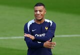 K.Mbappe po nosies lūžio sugrįžo į Prancūzijos rinktinės treniruotes