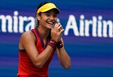 Fenomenalu: 11 geimų iš eilės laimėjusi 18-metė britė „US Open“ turnyre kuria istoriją
