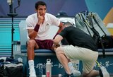 „Per daug skauda“: Auger-Aliassime buvo priverstas trauktis anksčiau laiko