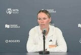 Vimbldono čempionė užbaigė C.Wozniacki pasirodymą sugrįžimo turnyre, krito ir M.Sakkari