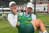 Net trys Lietuvos įgulos iškovojo Europos U23 irklavimo čempionato sidabrą