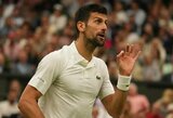 Tašką dėl rėkimo pralaimėjęs N.Djokovičius: „Anksčiau per karjerą to nebuvau patyręs“
