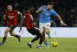 2 įvarčių deficitą panaikinęs „Napoli“ susitikimą su „AC Milan“ baigė lygiosiomis 