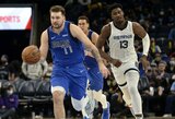 L.Dončičiaus vedama ekipa nutraukė pergalingą „Grizzlies“ seriją