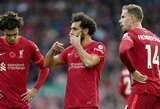 Anglijoje – „Liverpool“ rezultatyvios lygiosios su „Brighton“ ir „Man City“ netikėtas kluptelėjimas 