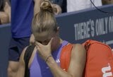 „US Open“ turnyre – pirma didelė staigmena ir išbandymas olimpinei čempionei