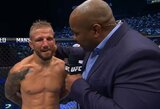 Vėl traumuotas į narvą žengęs T.J.Dillashaw: „Prieš kovą su Garbrandtu 15 kartų išsinarinau petį ir vis tiek laimėjau“