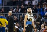 „Warriors“ pergalę apkartino S.Curry trauma