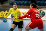 Europos moterų rankinio čempionato atrankoje – lietuvių pergalė nepadoriu skirtumu