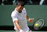Dar vieną rekordą pagerinęs Novakas Djokovičius pasiekė ilgai lauktą revanšą
