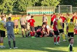 Nelaimė II lygoje – po susidūrimo su žaidėju, teisėjas išvežtas į ligoninę