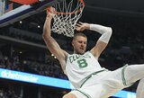 K.Porzingis negali žaisti dėl nenustatytos ligos