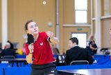 K.Riliškytė pateko tarp 16 geriausių Europos jaunimo stalo teniso čempionato žaidėjų