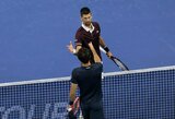 Djokovičius Pekine pratęsė neįtikėtiną seriją, Auger-Aliassime patyrė fiasko