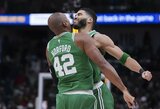 J.Tatumo metimas paskutinę sekundę lėmė „Celtics“ pergalę