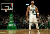 Savaitės geriausiųjų laurus susižėrė „Celtics“ ir „Timberwolves“ lyderiai