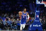 George'o sugrįžimas pažymėtas sunkia „76ers“ pergale