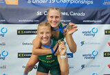 U.Juzėnaitė ir S.Kryževičiūtė iškovojo pasaulio jaunimo irklavimo čempionato bronzą