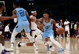 Įsibėgėjusi „Grizzlies“ sustabdė „Lakers“ ir užfiksavo frančizės rekordą