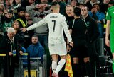 Cristiano Ronaldo išvytas iš aikštės, Portugalija vėl neužsitikrino kelialapio į Pasaulio taurę