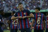R.Lewandowskio pelnytas dublis paženklintas triuškinama „Barcelonos“ pergale prieš „Valladolid“ 