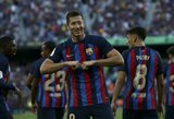 R.Lewandowskio pelnytas dublis paženklintas triuškinama „Barcelonos“ pergale prieš „Valladolid“