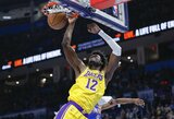 „Lakers“ mažiausiai mėnesiui prarado centrą