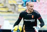Marius Adamonis Italijoje pralaimėjo, o Titas Krapikas atrėmė baudinį bei šventė pergalę