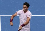 „US Open“ – dviguba sensacija: Cerundolo patiesė Fritzą, Blockxas – Cobolli
